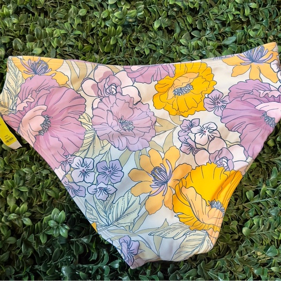 Lavender Purple and orange Floral Bikini - Picture 5 of 5